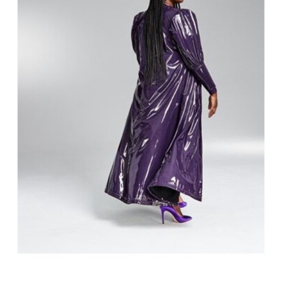 NWOT BAR III LONG EGGPLANT PURPLE DUSTER SIZE 3X - Picture 10 of 11